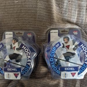 2 NHL Dragon Import World Cup of Hockey Jack Eichel figures nib